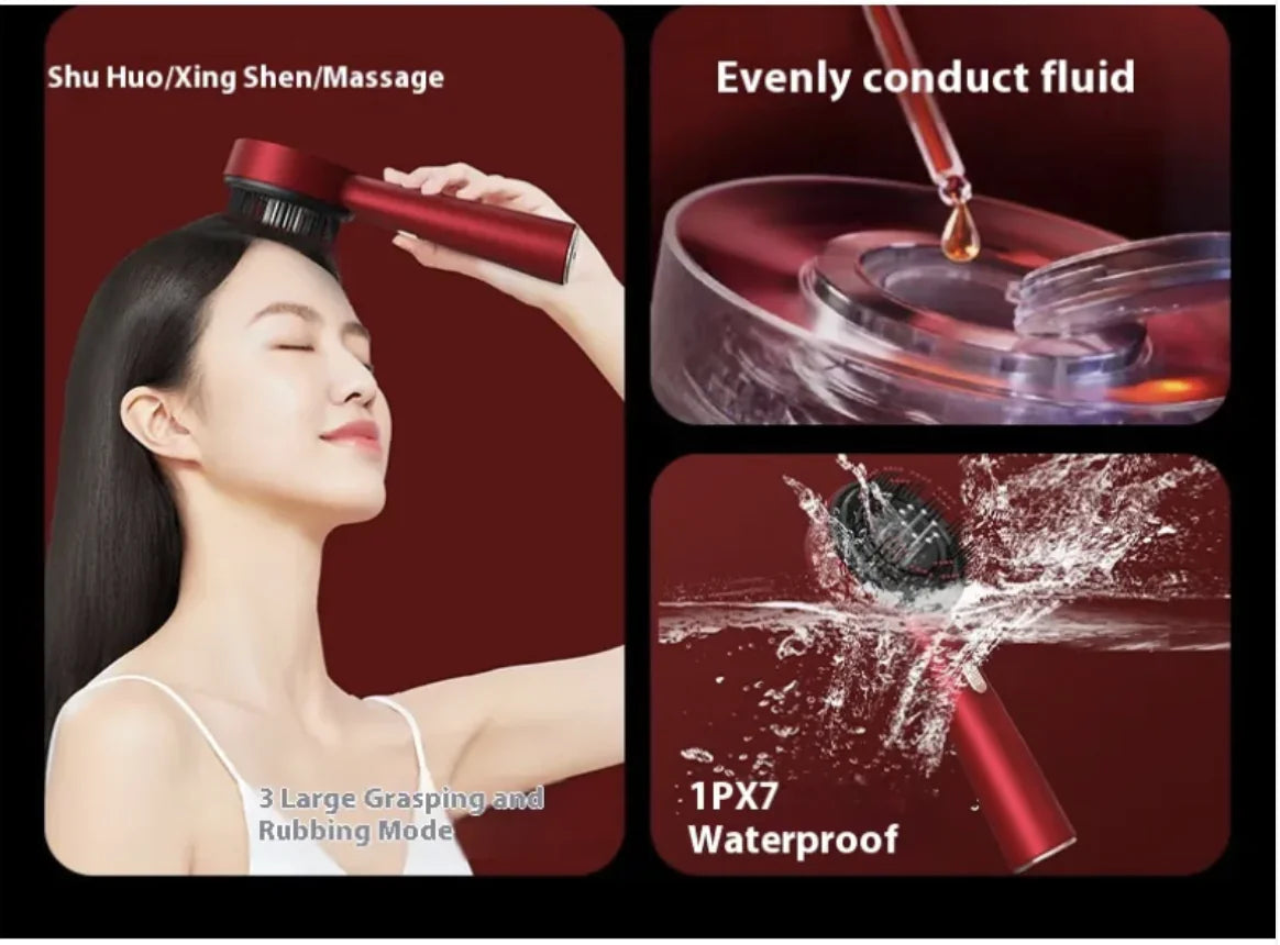 2-in-1 Elektrische Haarolie & Massage Gun